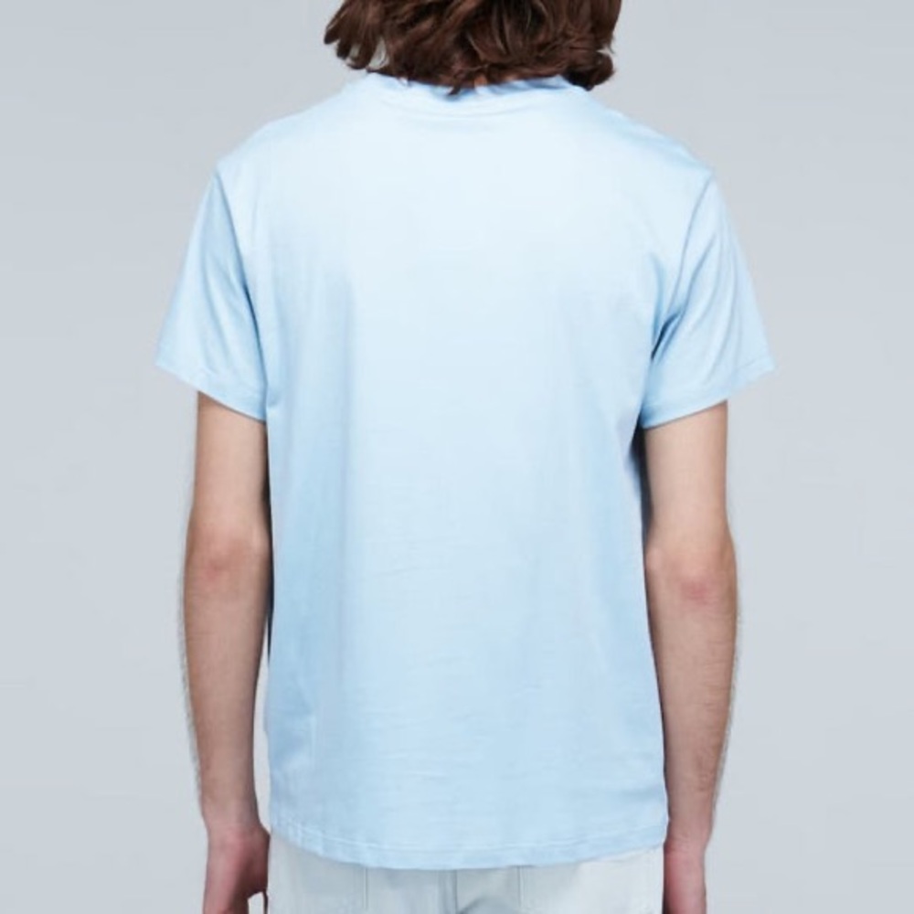 Loewe 2021 Anagram Classic Embroidered Cotton Round Neck Blue T-Shirt XL - Picture 6 of 11